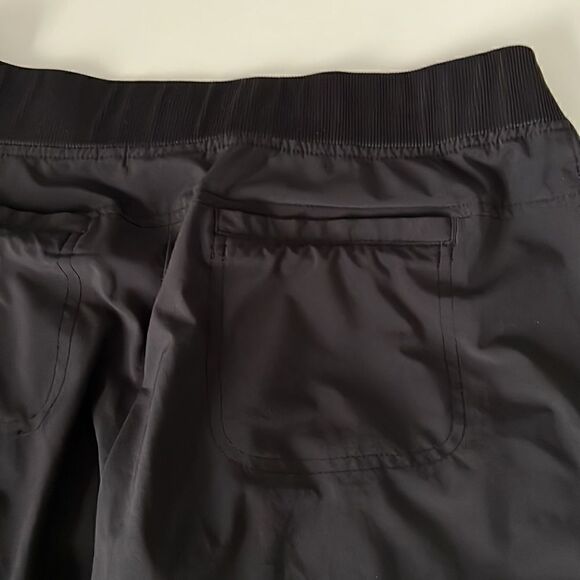 Athleta Black Drawstring Stretch Waist Athleisure Pants Size 6 - Picture 14 of 16